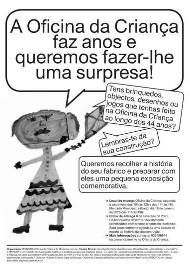 Cartaz Recolha Oficina da Criança