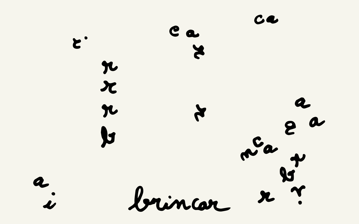 Brincar - Animação com letras (horizontal)