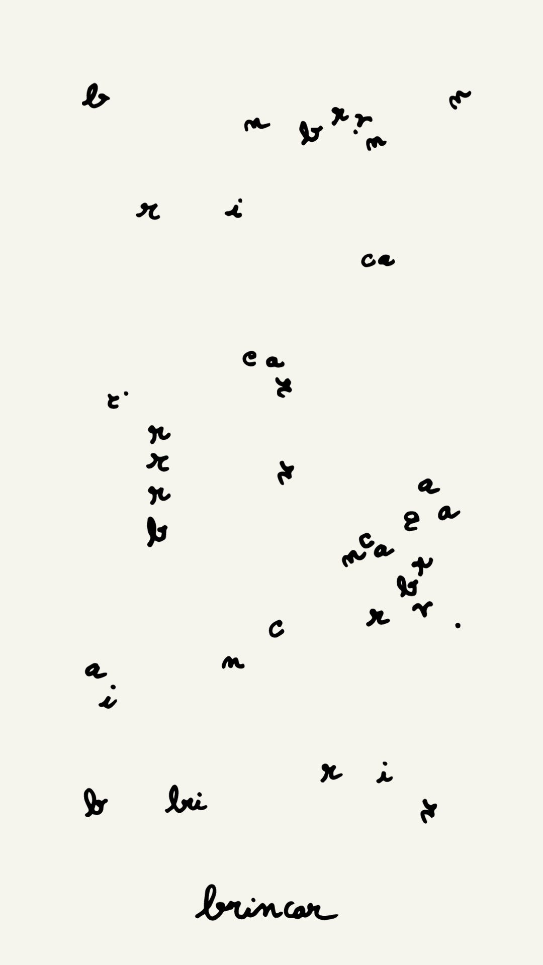 Brincar - Animação com letras (vertical)